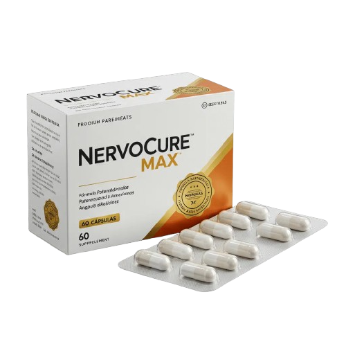 NervoCure Max - Caixa e blister com 60 cápsulas